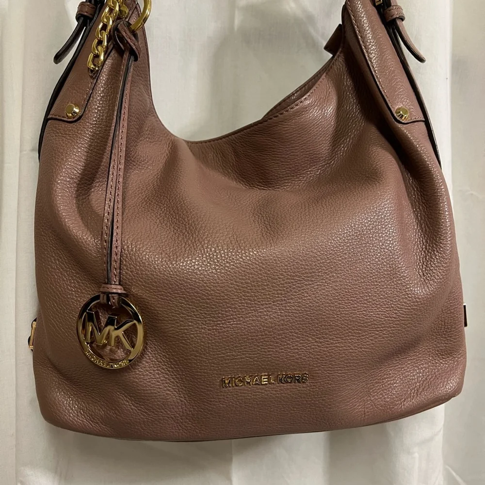 Michael Kors Brown Leather Shoulder Bag